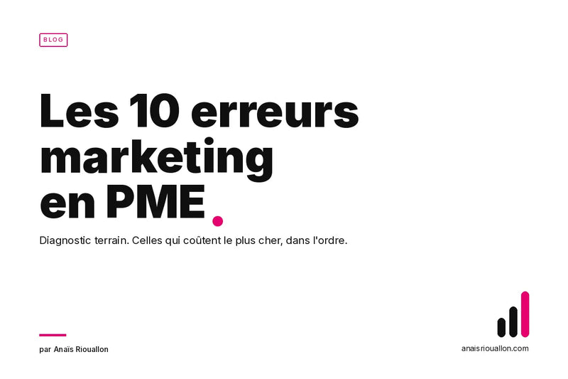 Les 10 erreurs marketing les plus fréquentes en PME en 2026