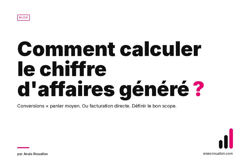 Comment calculer le chiffre d'affaires généré en 2026 ?