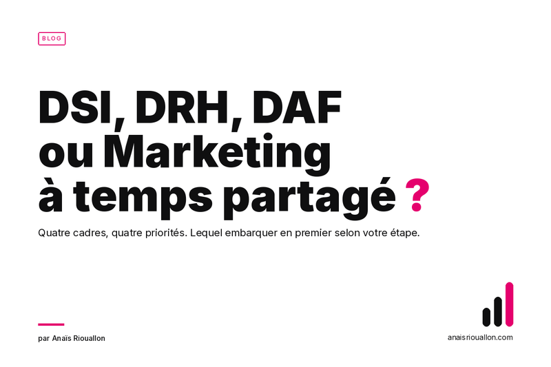 Quel manager à temps partagé choisir pour votre entreprise : DSI, DRH, DAF, CMO ?