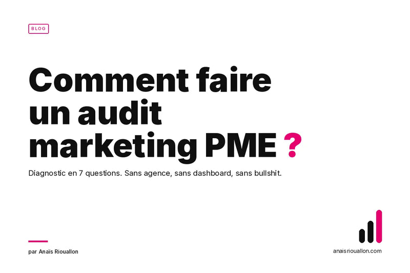 Comment faire un audit marketing simple pour PME en 2026 ?
