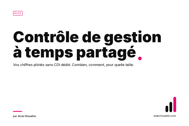 Contrôle de gestion à temps partagé : la solution pour piloter votre performance