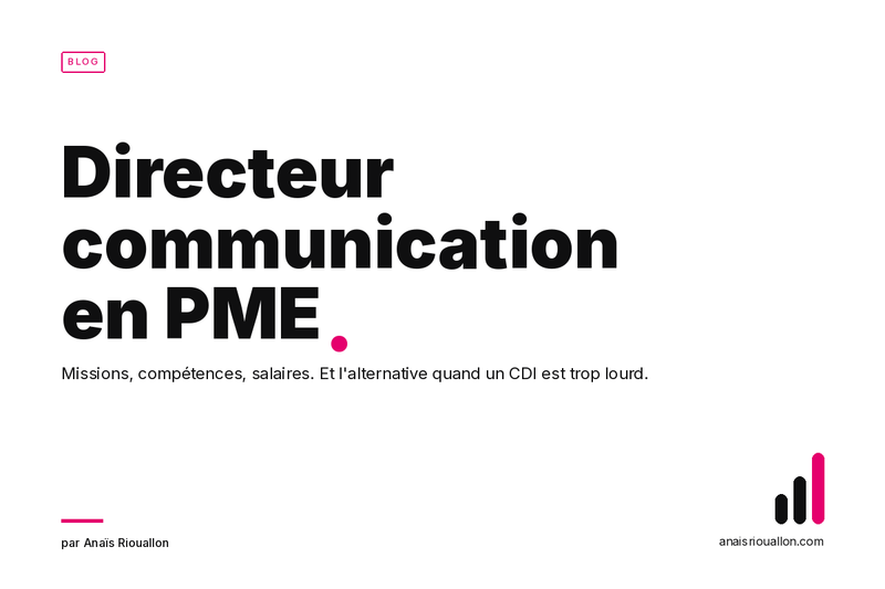 Directeur communication PME : missions, compétences, salaires et formation 2026