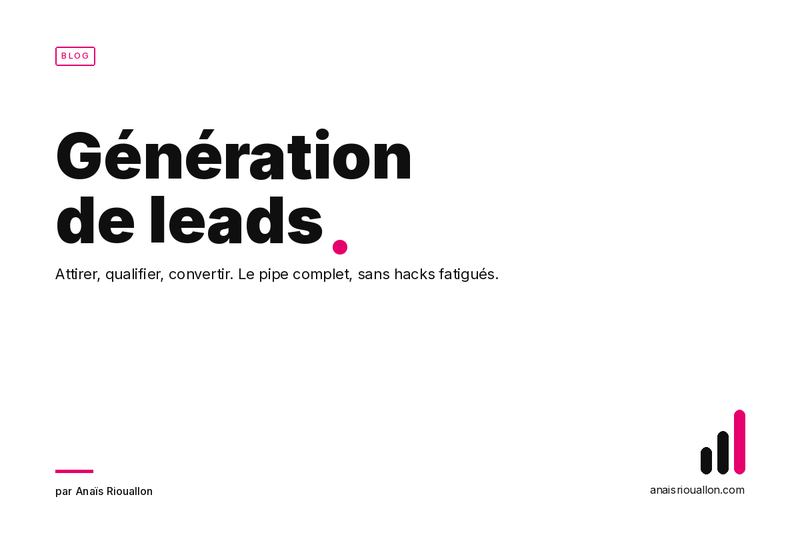 Génération de leads : le guide complet pour attirer et convertir en 2026