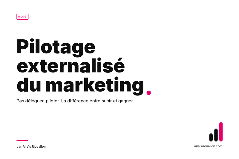 Pilotage externalisé du marketing : la stratégie gagnante 2026