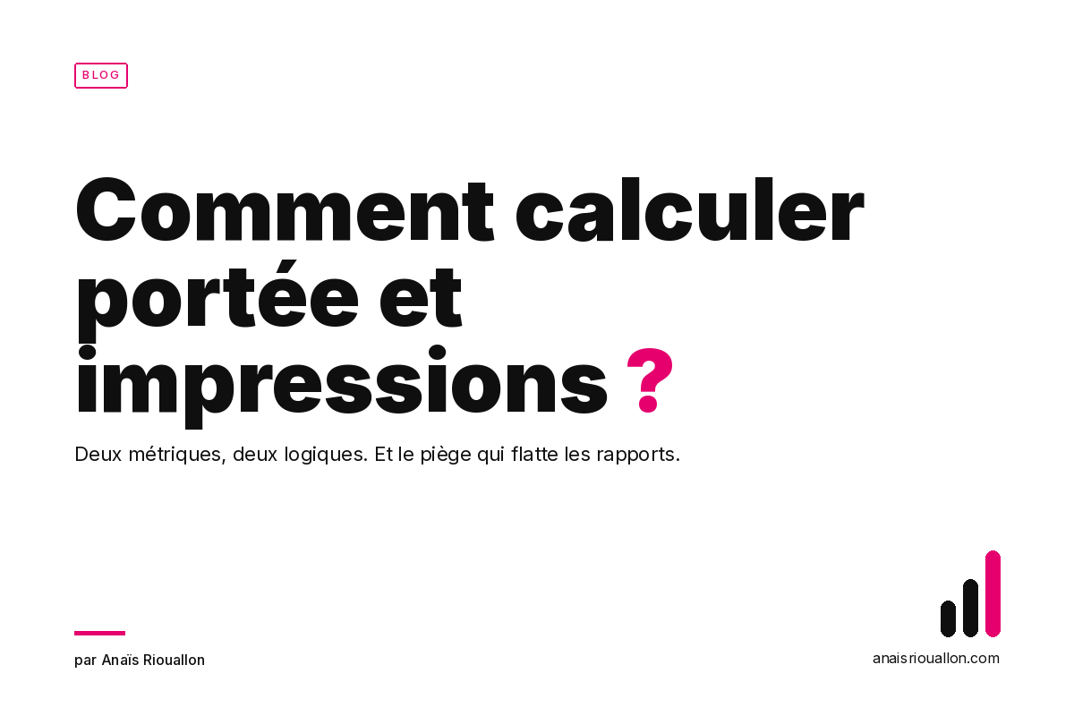 Comment calculer la portée et les impressions sans se tromper ?