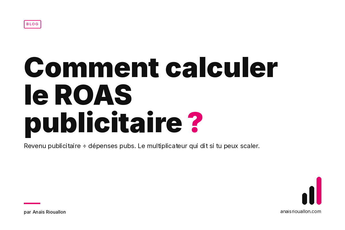 Comment calculer le ROAS (Return On Ad Spend) ?