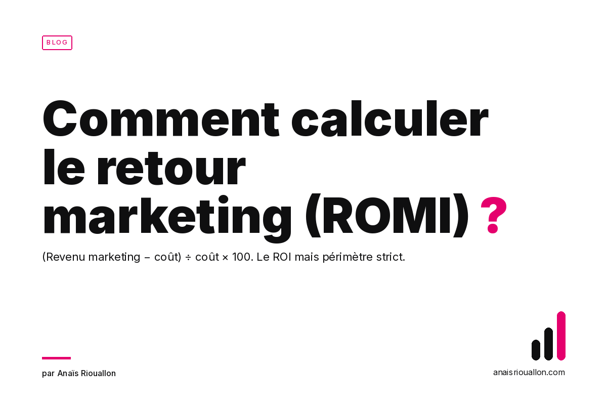 Comment calculer le Retour sur Investissement Marketing (ROMI) ?