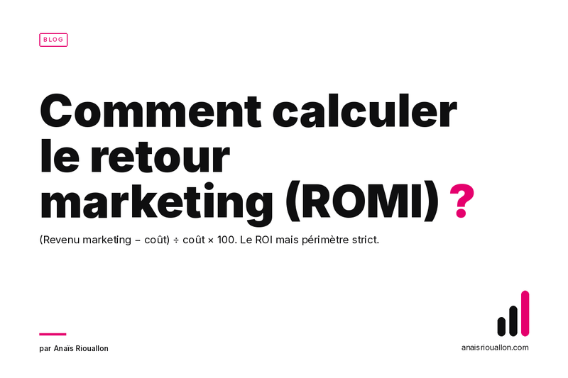 Comment calculer le Retour sur Investissement Marketing (ROMI) ?
