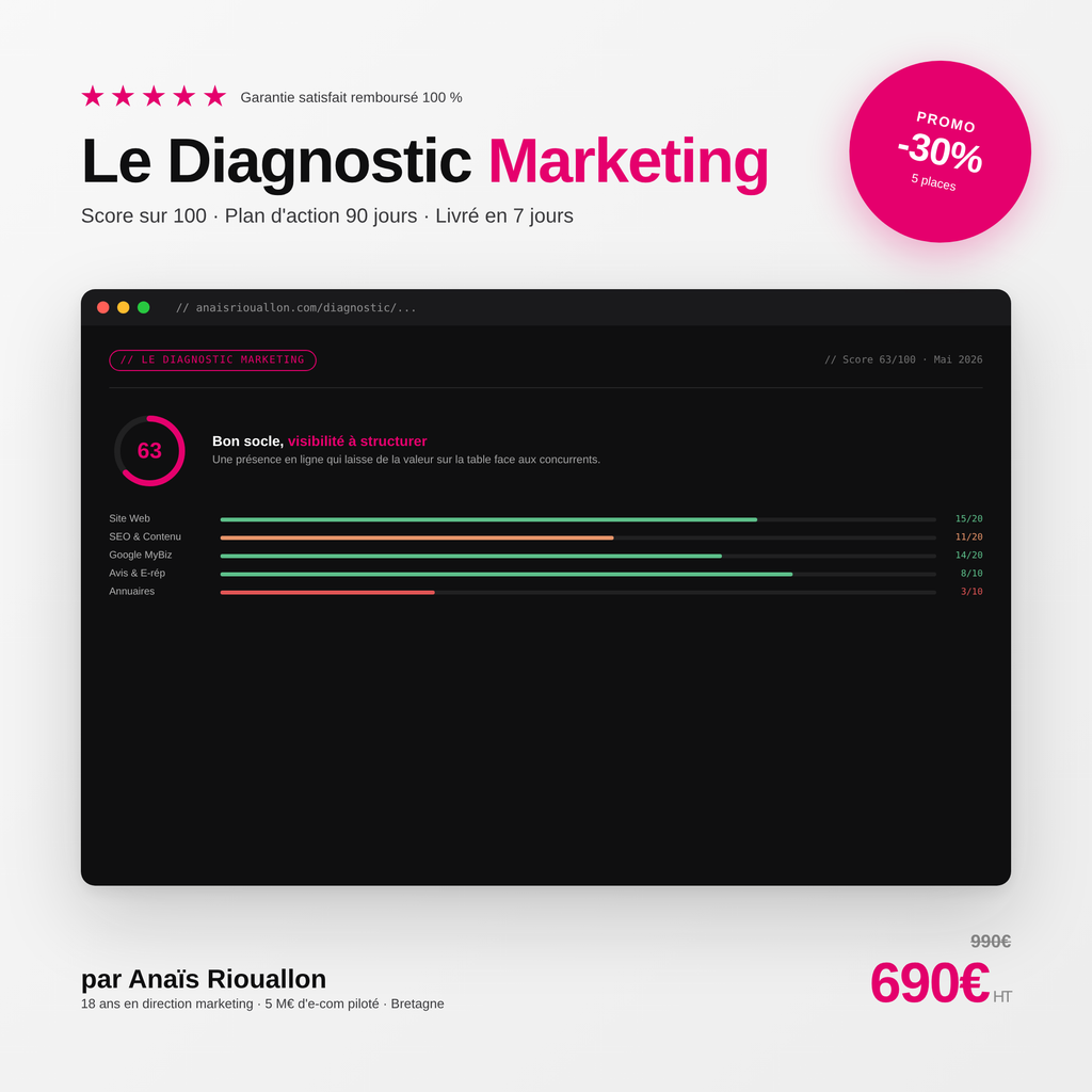 Le Diagnostic Marketing - Anaïs Riouallon